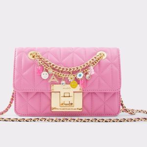 NWOT ALDO Pink Crossbody Bag w/Charms